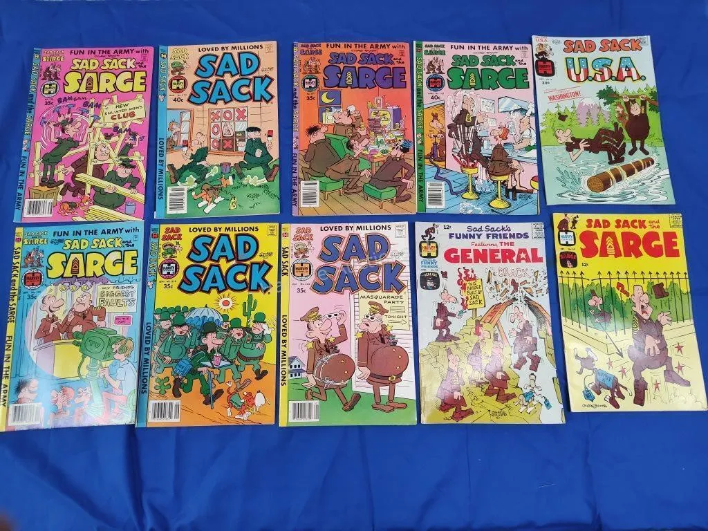10 Harvey Comics Sad Sack Comics