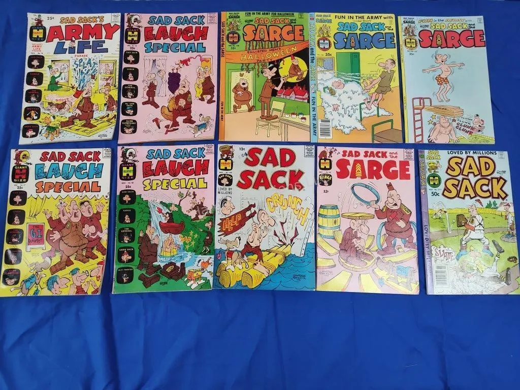 10 Harvey Comics Sad Sack Comics