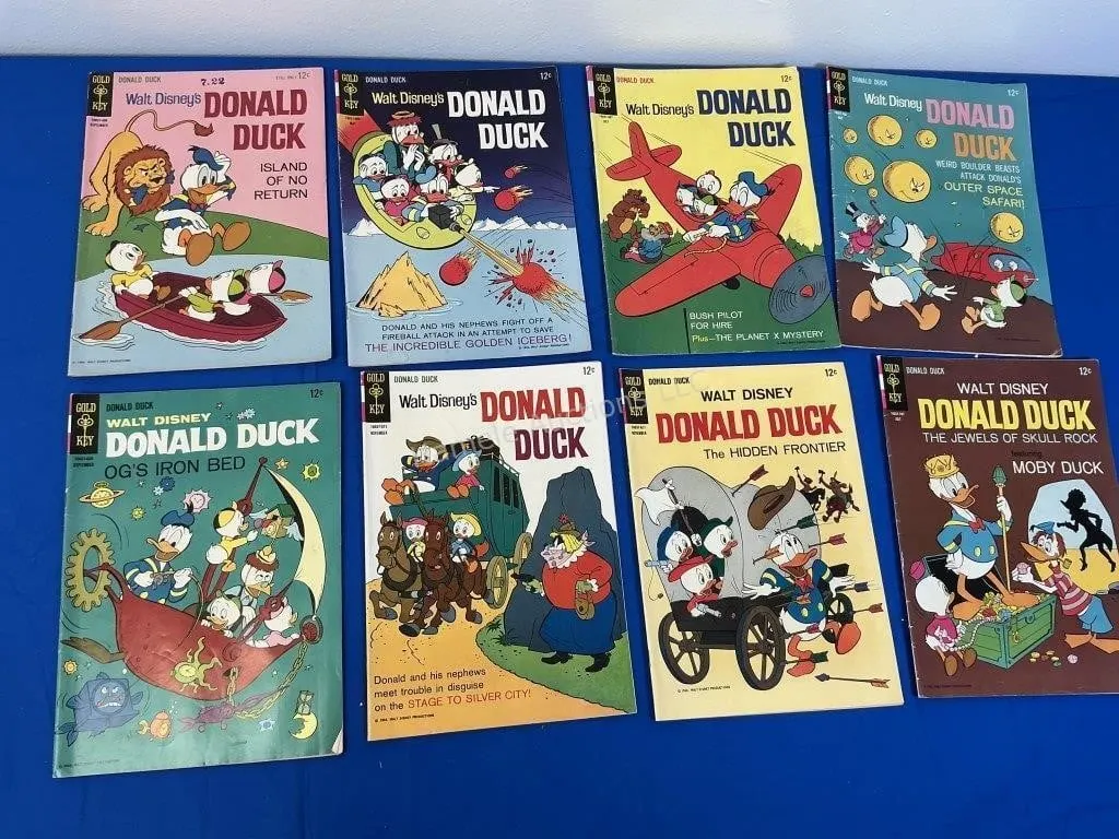 8 Gold Key Comics - Donald Duck - 1960s issues