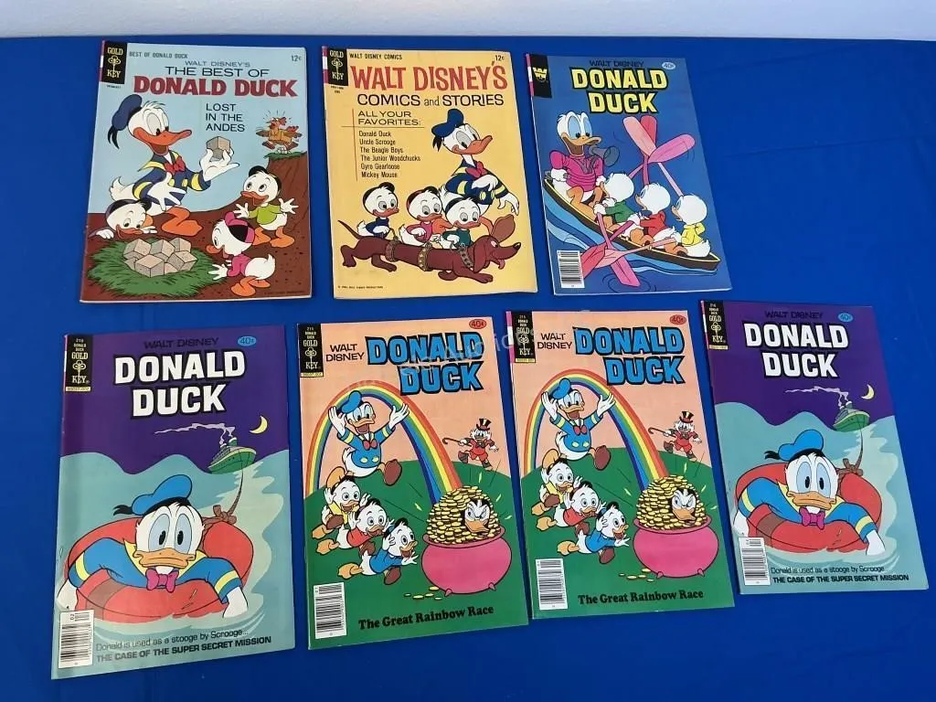 7 Gold Key Comics - Best of Donald Duck #1 & More