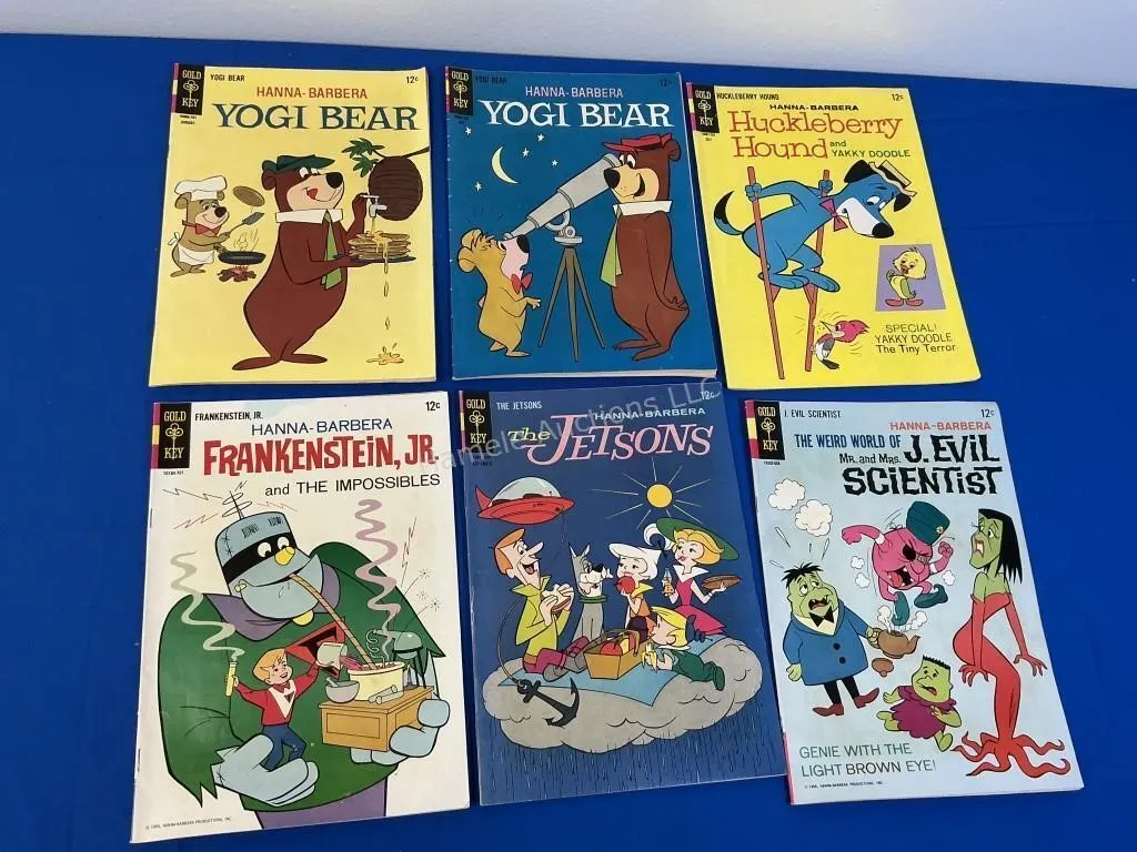 6 Gold Key Hanna-Barbera Comics 1965-67