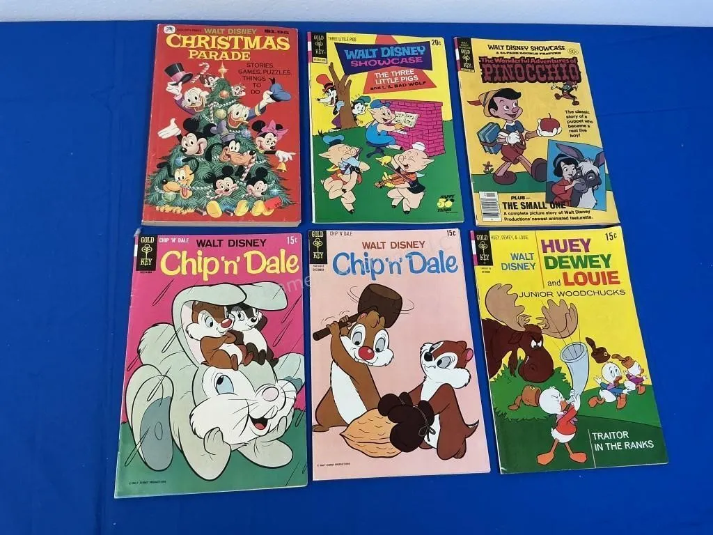 6 Disney Comics - Assorted