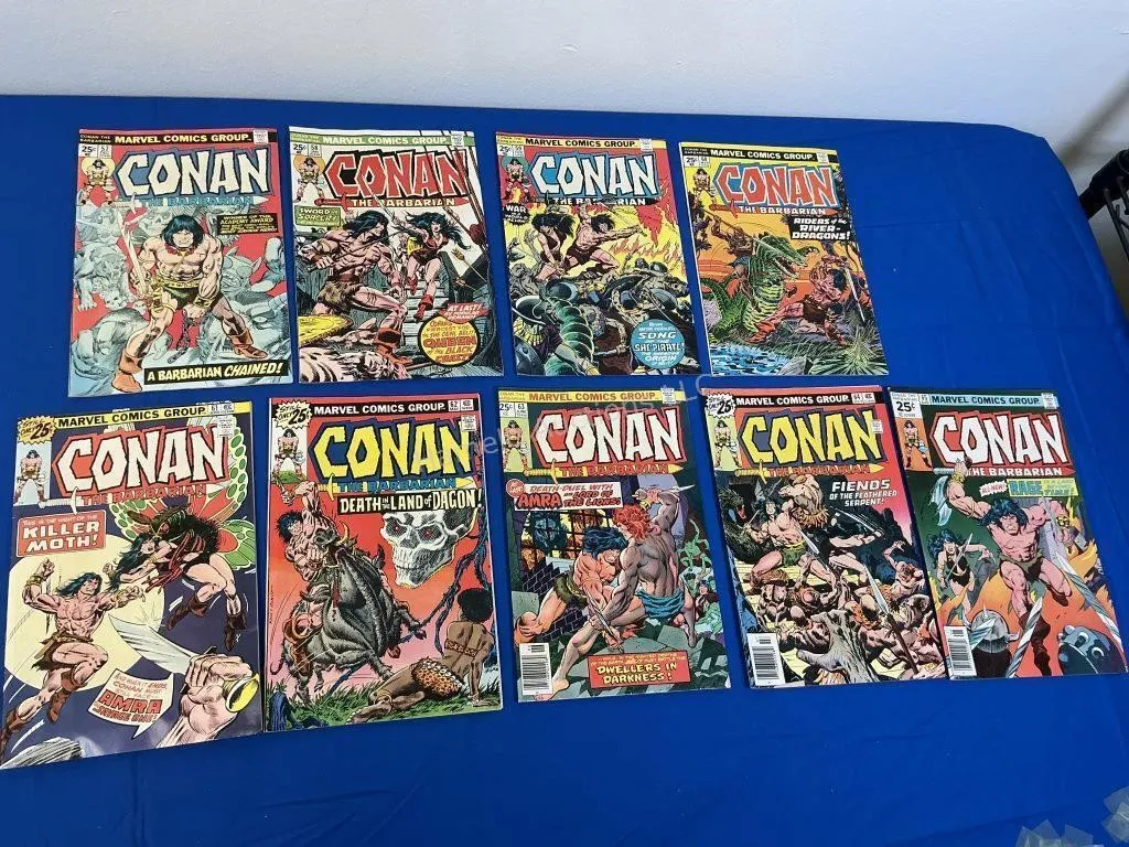 9 Marvel Comics - Conan # 57 - 65