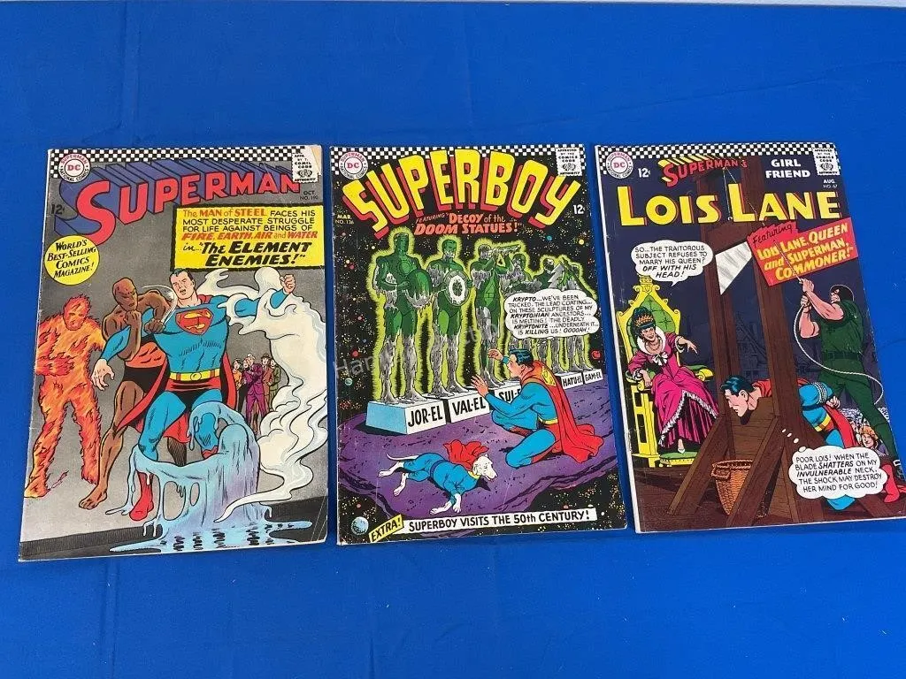 3 DC Comics Superman Superboy & Lois Lane