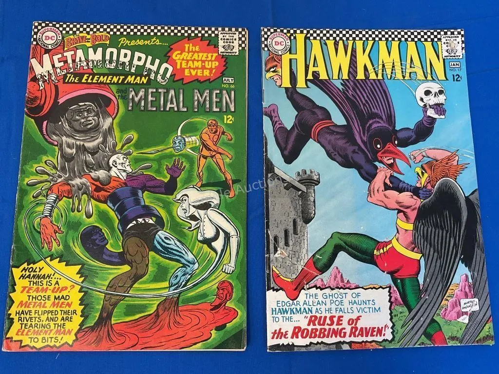 2 DC Comics - Hawkman #17, Metamorpho #66