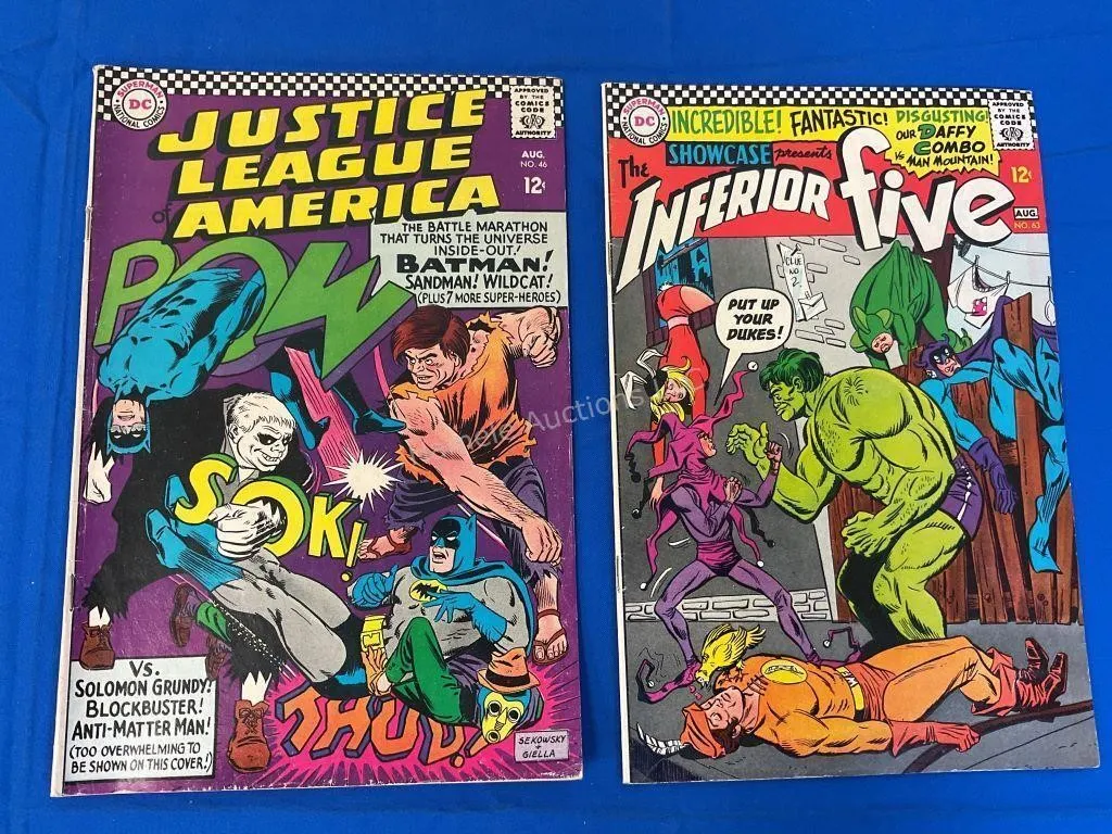 2 DC Comics Inferior Five #63, Justice League #46