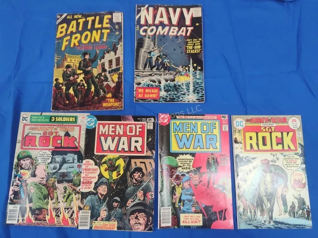 5 War Comics - Atlas and DC