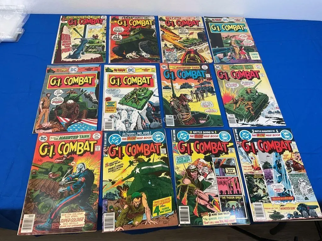 12 DC Comics - GI Combat - 1972 - 1980 issues