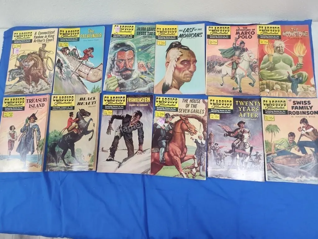 12 Classics Illustrated Comics