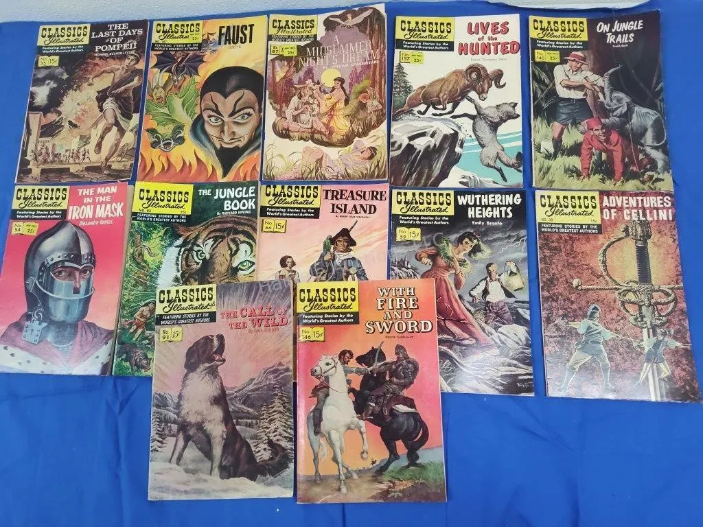 12 Classics Illustrated Comics