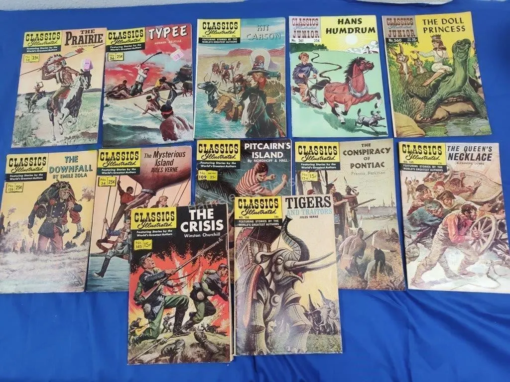 12 Classics Illustrated Comics