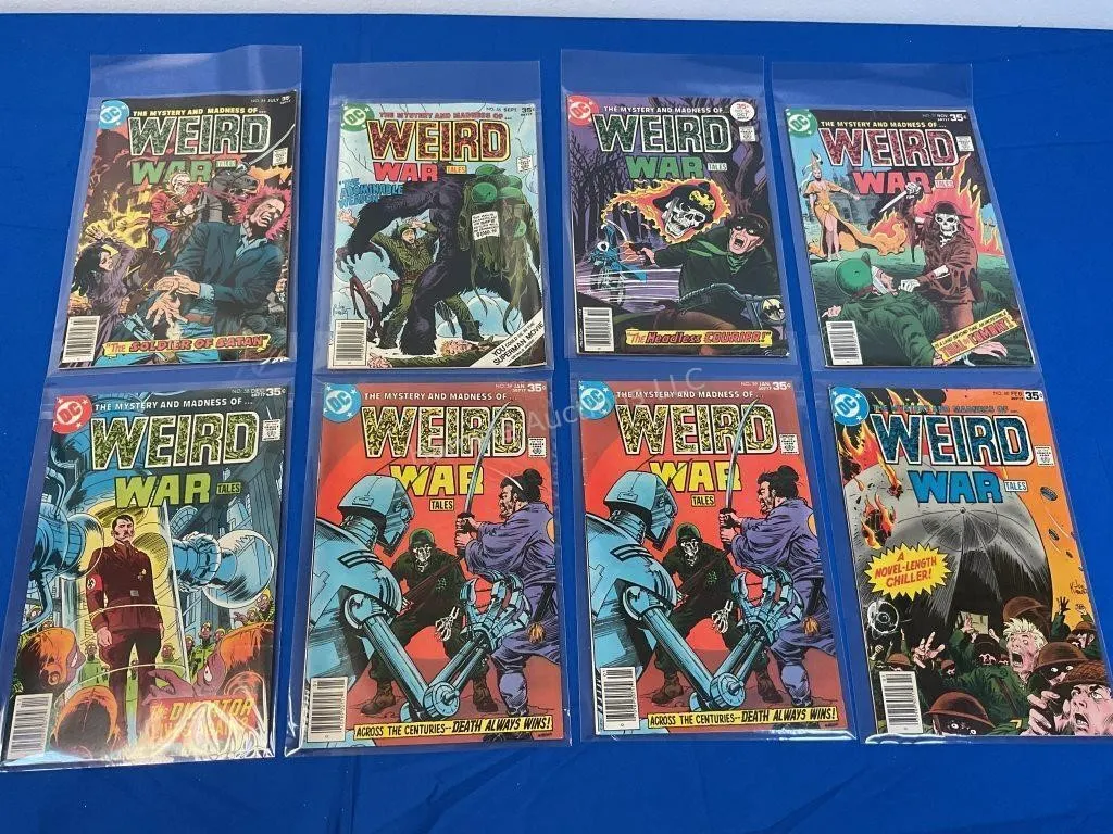 8 DC Comics Weird War Tales - # 54-60, dupl. 59