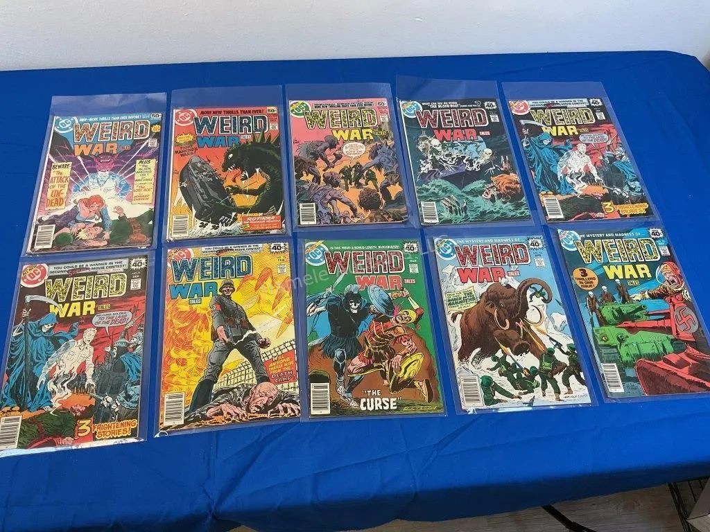 10 DC Comics Weird War Tales - # 67-75, dupl #71