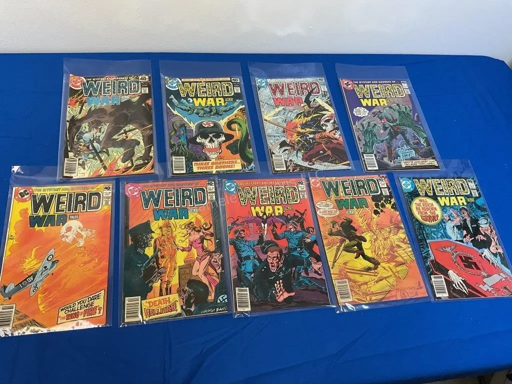 9 DC Comics Weird War Tales - # 76-80, 82, 83,