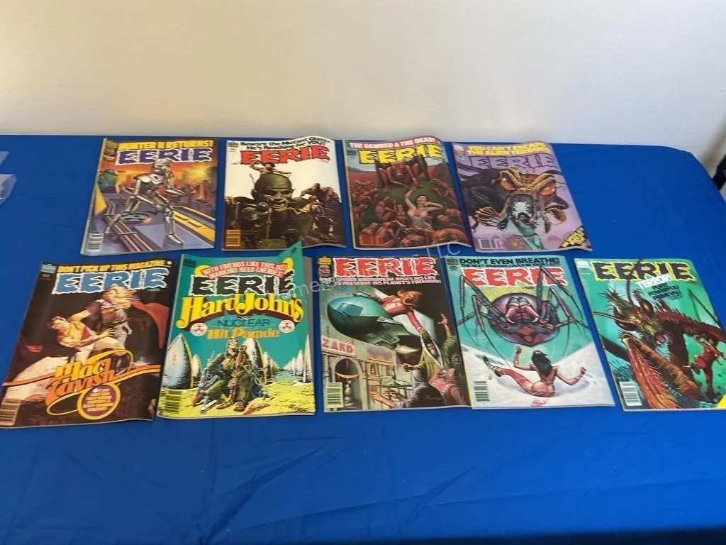 9 Warren Magazine Eerie #101-109