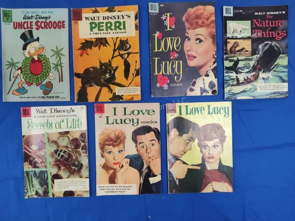 7 Dell Comics - I Love Lucy and Disney