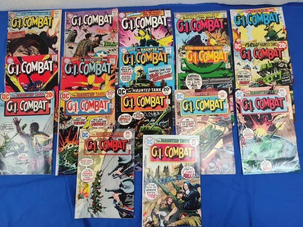 17 DC Comics GI Combat Comics