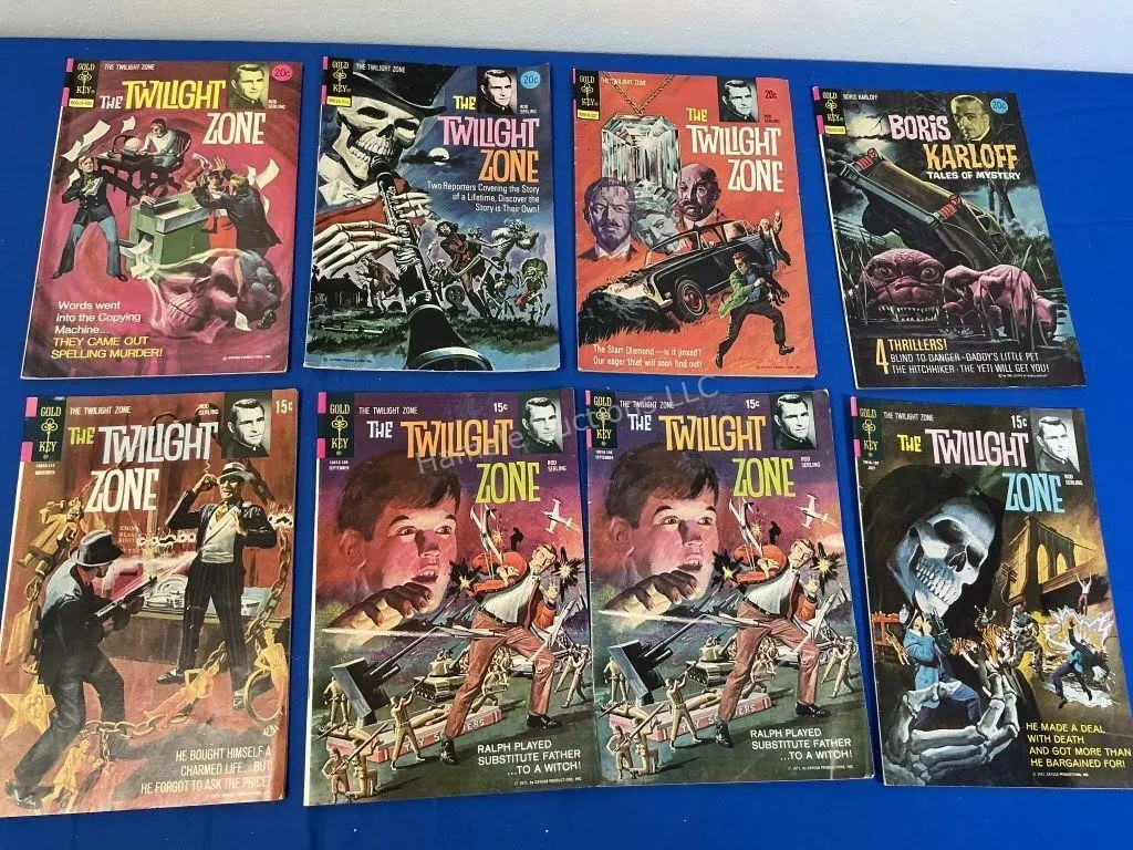 8 Gold Key Comics - Twilight Zone - 1971-74