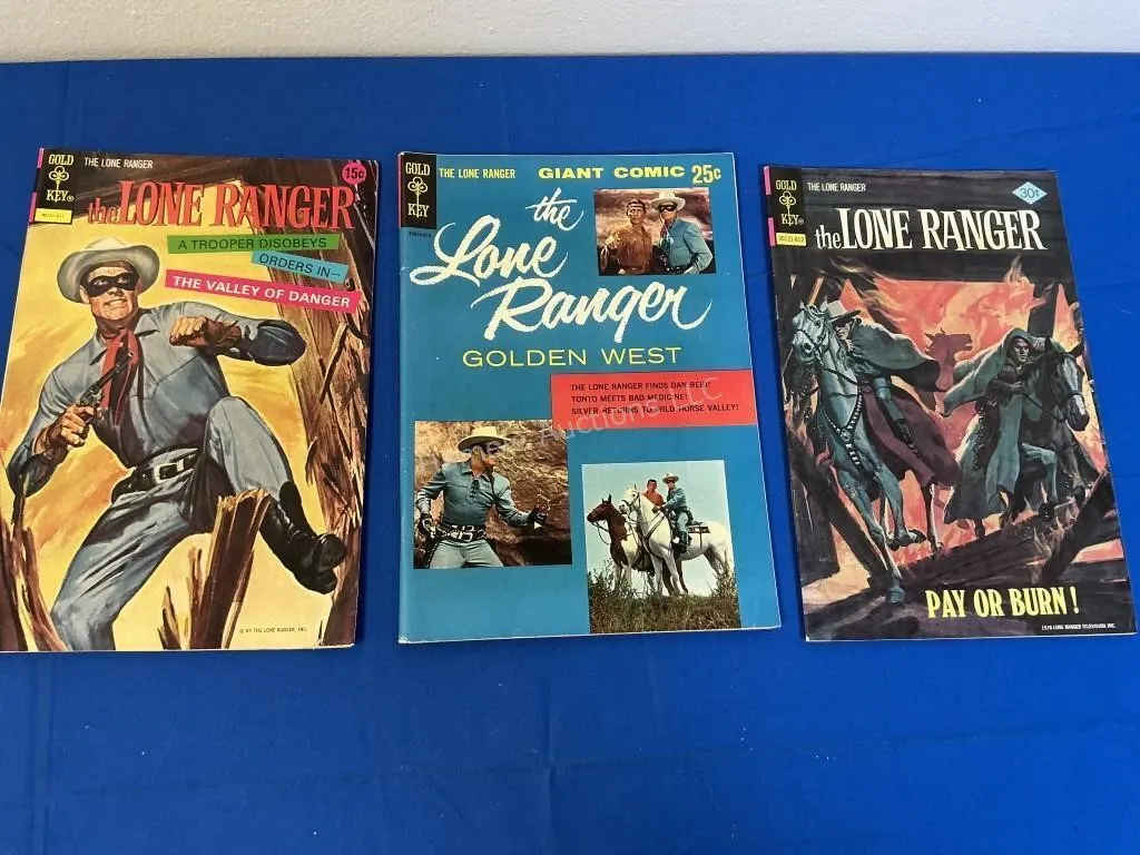 3 Gold Key Comics - Lone Ranger