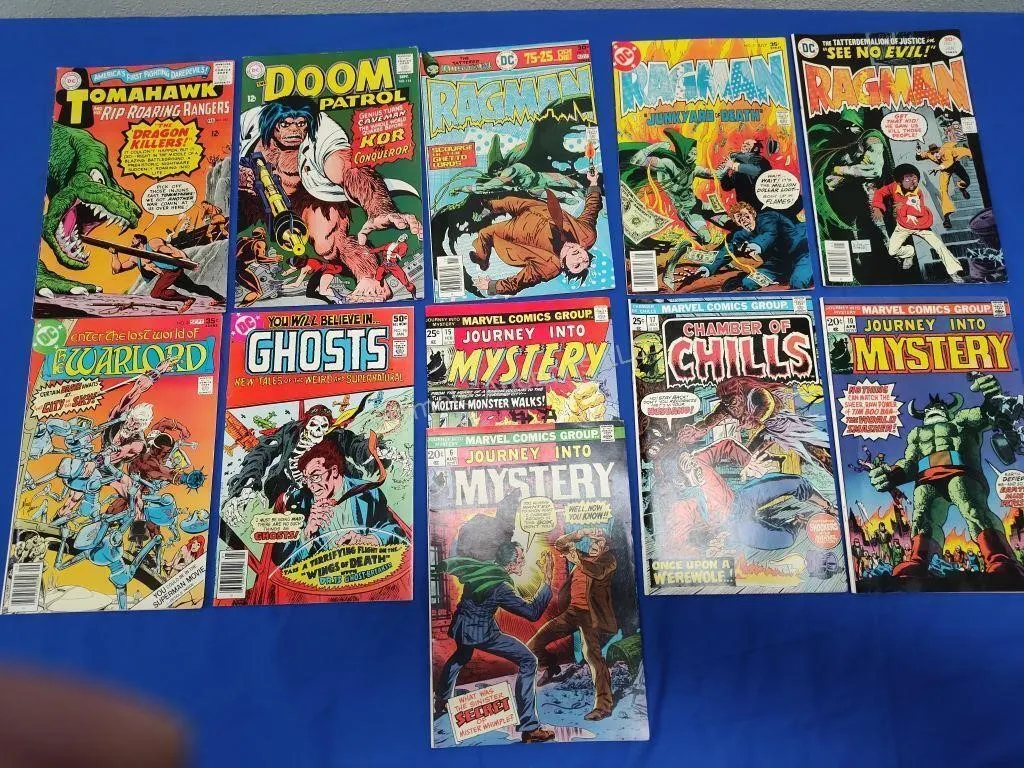 12 assorted DC and Marvel Comics