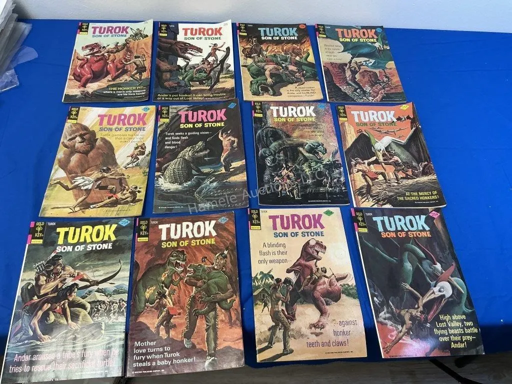 12 Gold Key Comics - Turok 1974-76