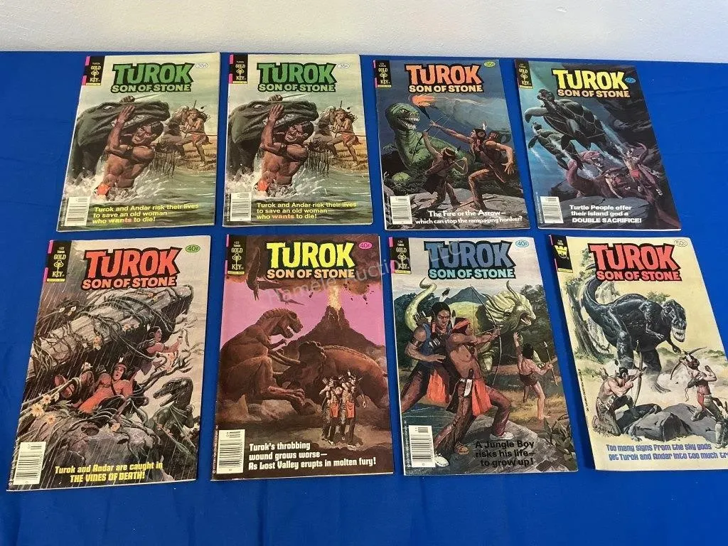8 Gold Key Comics - Turok - 1979-81 issues