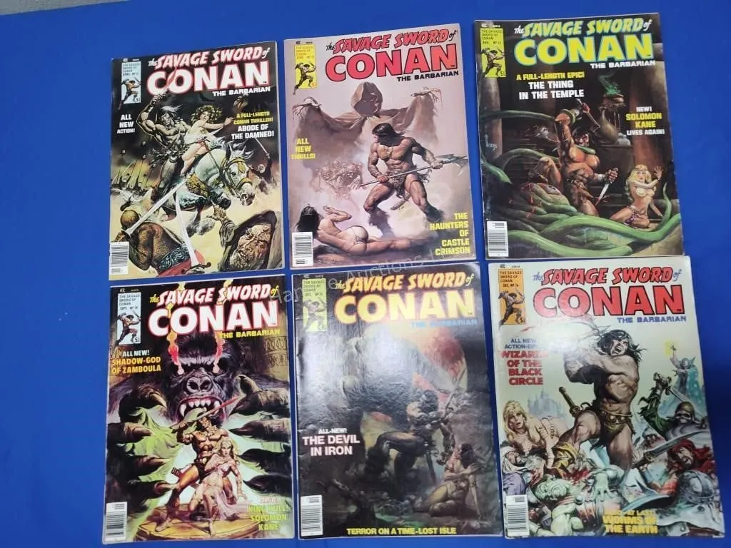 6 Savage Sword of Conan Comics - 11-16