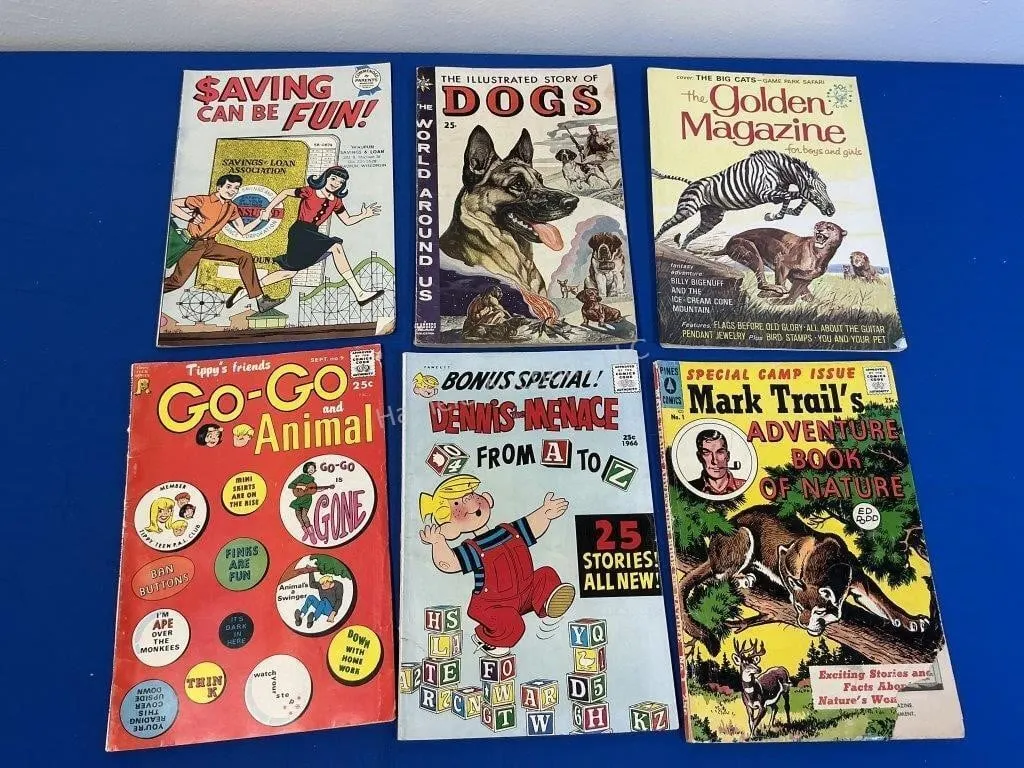 6 Assorted Comics & Children�s Books