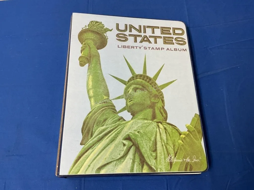USA Liberty Stamp Album & Contents