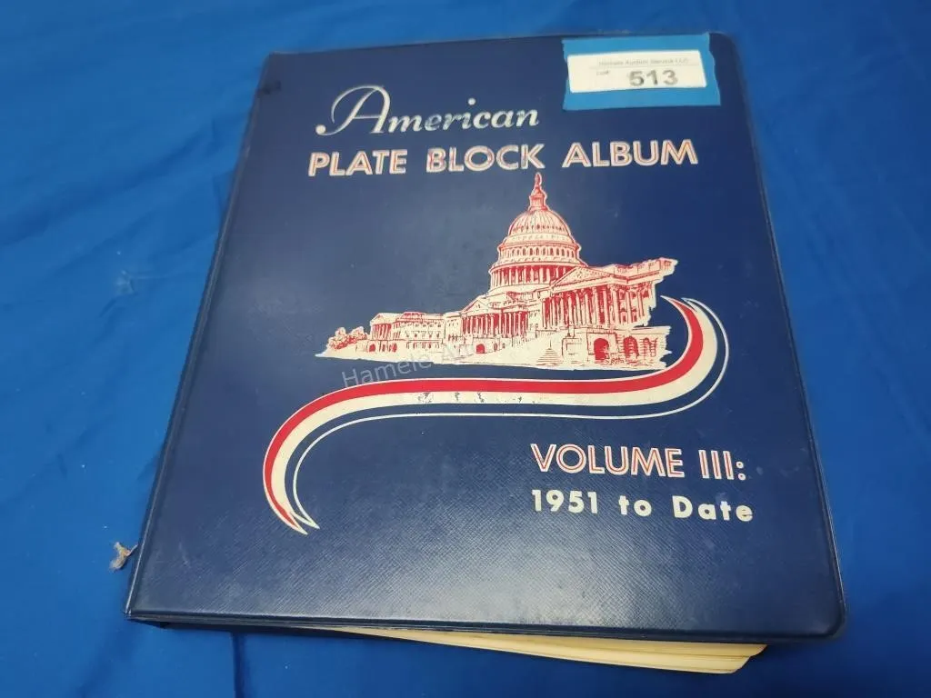 American Plate Block Stamp Album 1959s-60s