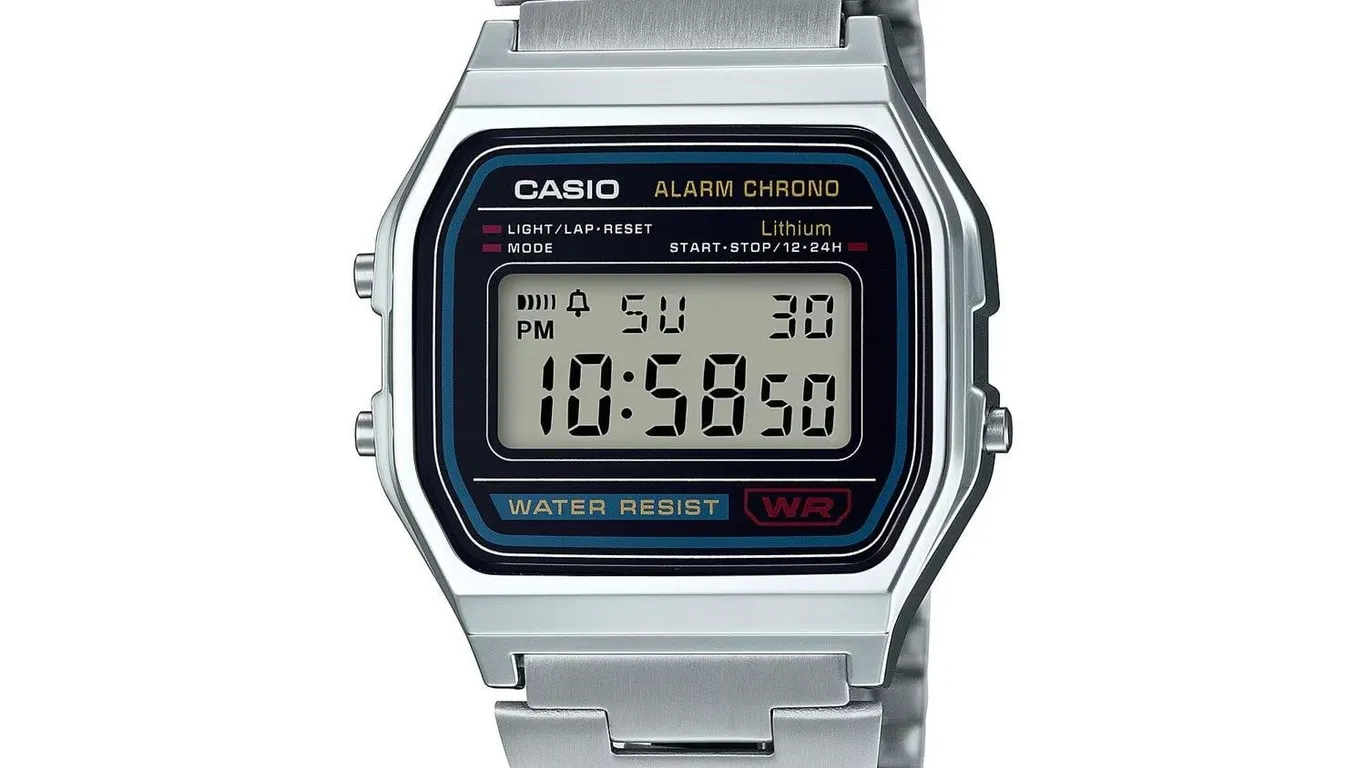 Casio A158WA Digital Watch Silver