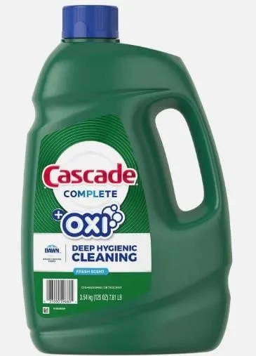 Cascade Complete Gel Oxi Dish Detergent 125oz