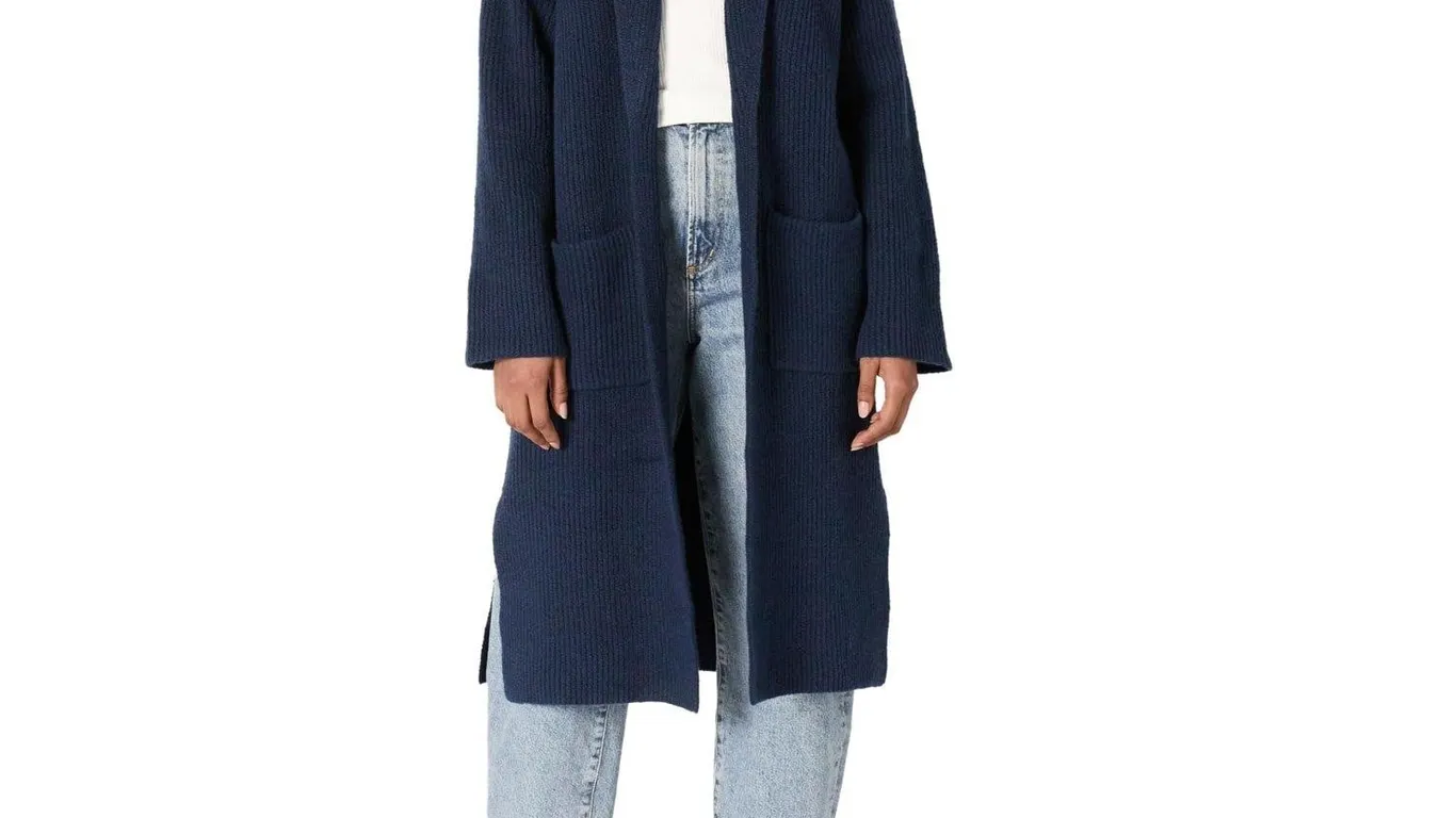Amazon Essentials Long Cardigan Sweater Navy...