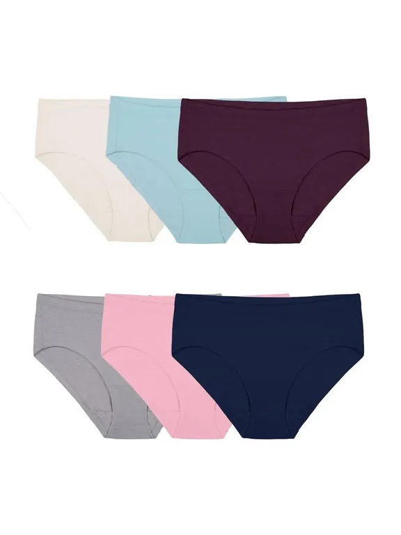 Fruit of the Loom Modal Hipster Briefs Size 7 6pk