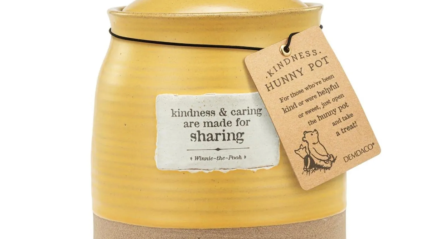 Demdaco Winnie-the-Pooh Stoneware Honey Pot 16oz