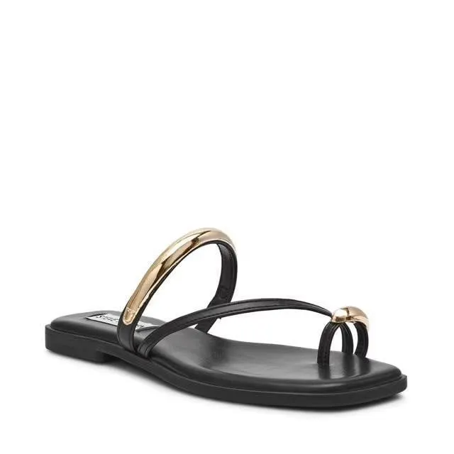 Steve Madden Ardent Toe Ring Sandals Black Size 9