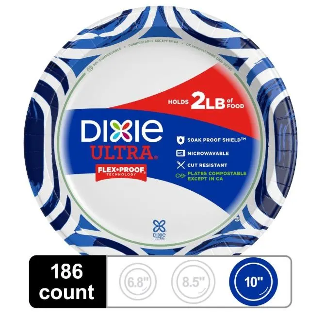 Dixie Ultra Paper Plates 10-116 In 186ct