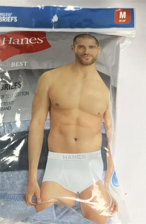 Hanes Mens Briefs Tagless Flex Waist M 8pk
