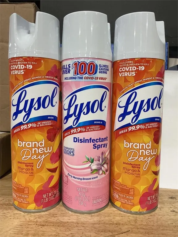 Lysol Disinfectant Spray 19oz 3pk