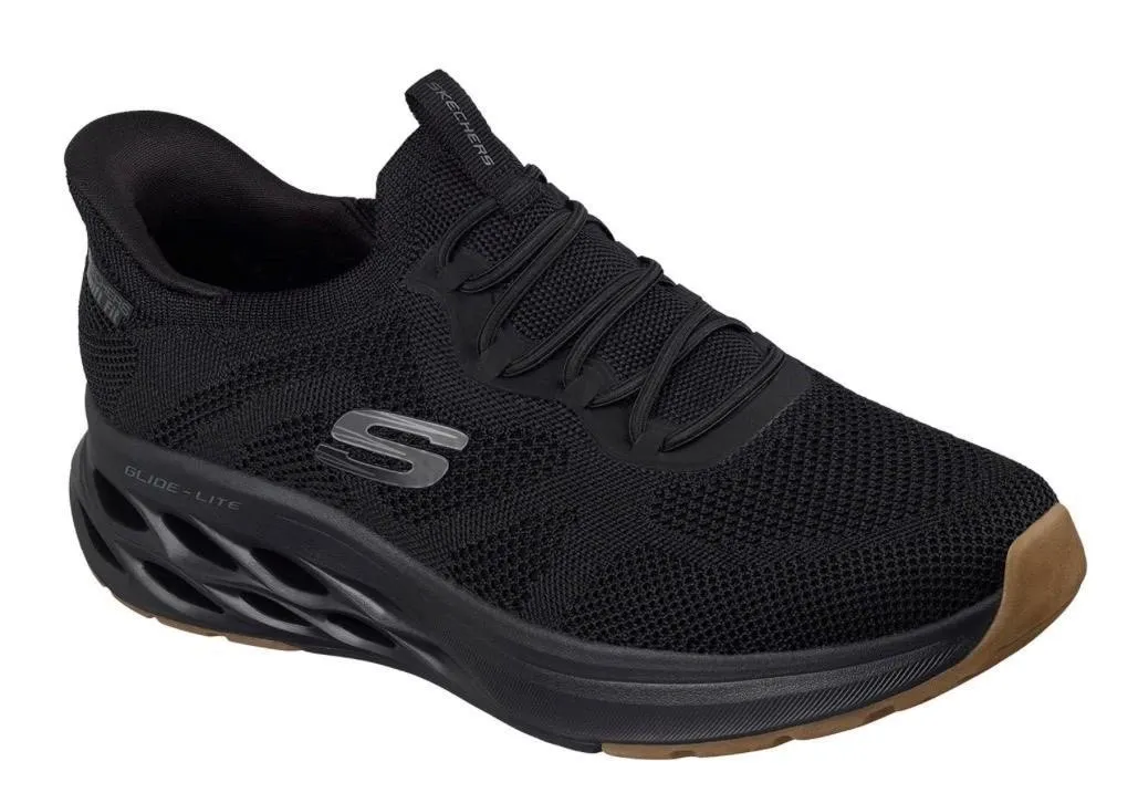 Skechers Glide Lite Mens Shoes Black Size 10