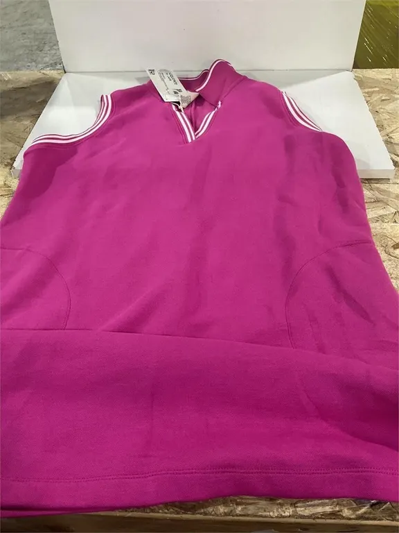 Sandwash Pique Polo Dress Pink L