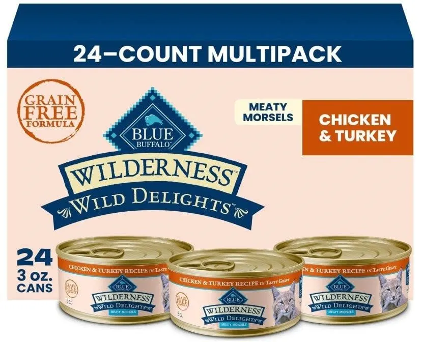 Blue Buffalo Wilderness Chicken Turkey Cat Food