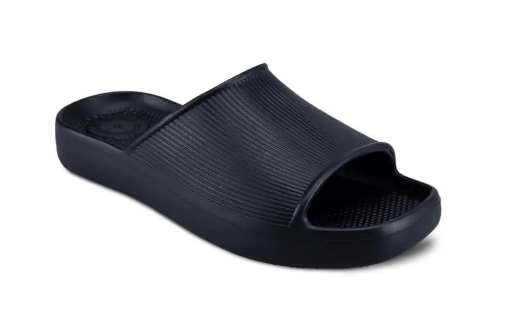 Totes Everywear Slide Sandals Black Size 8