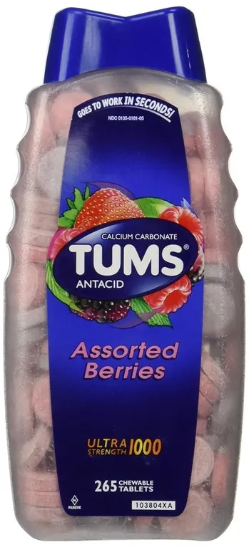 Tums Ultra Assorted Berries Antacid 265ct