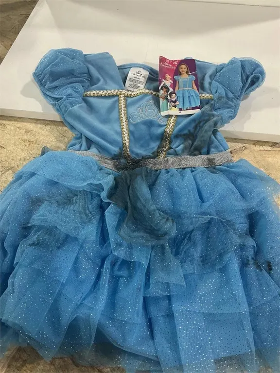 Disney Cinderella Costume Dress Blue Size 4