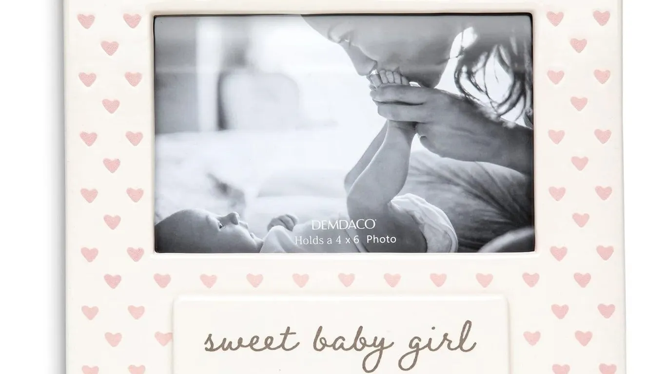 Demdaco Sweet Baby Frame 8.5x7.5 Holds 4x6 Photo