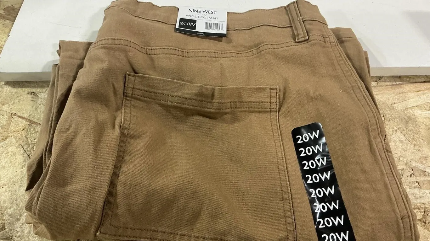 Nine West Wide Leg Pants Tan Size 20W