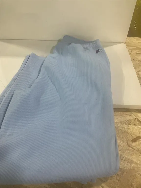 Champion Ribbed Sweatpants Light Blue Size XS