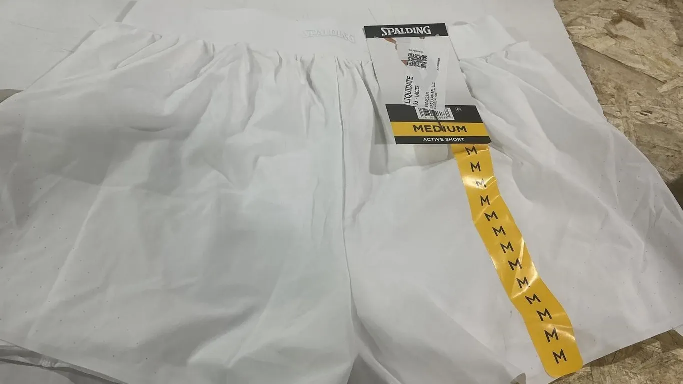 Spalding Active Shorts Womens Medium White