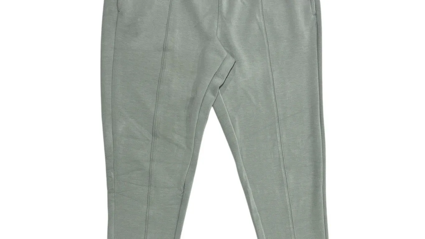 Womens Sandwash Front Seam Piping Jogger Green XL